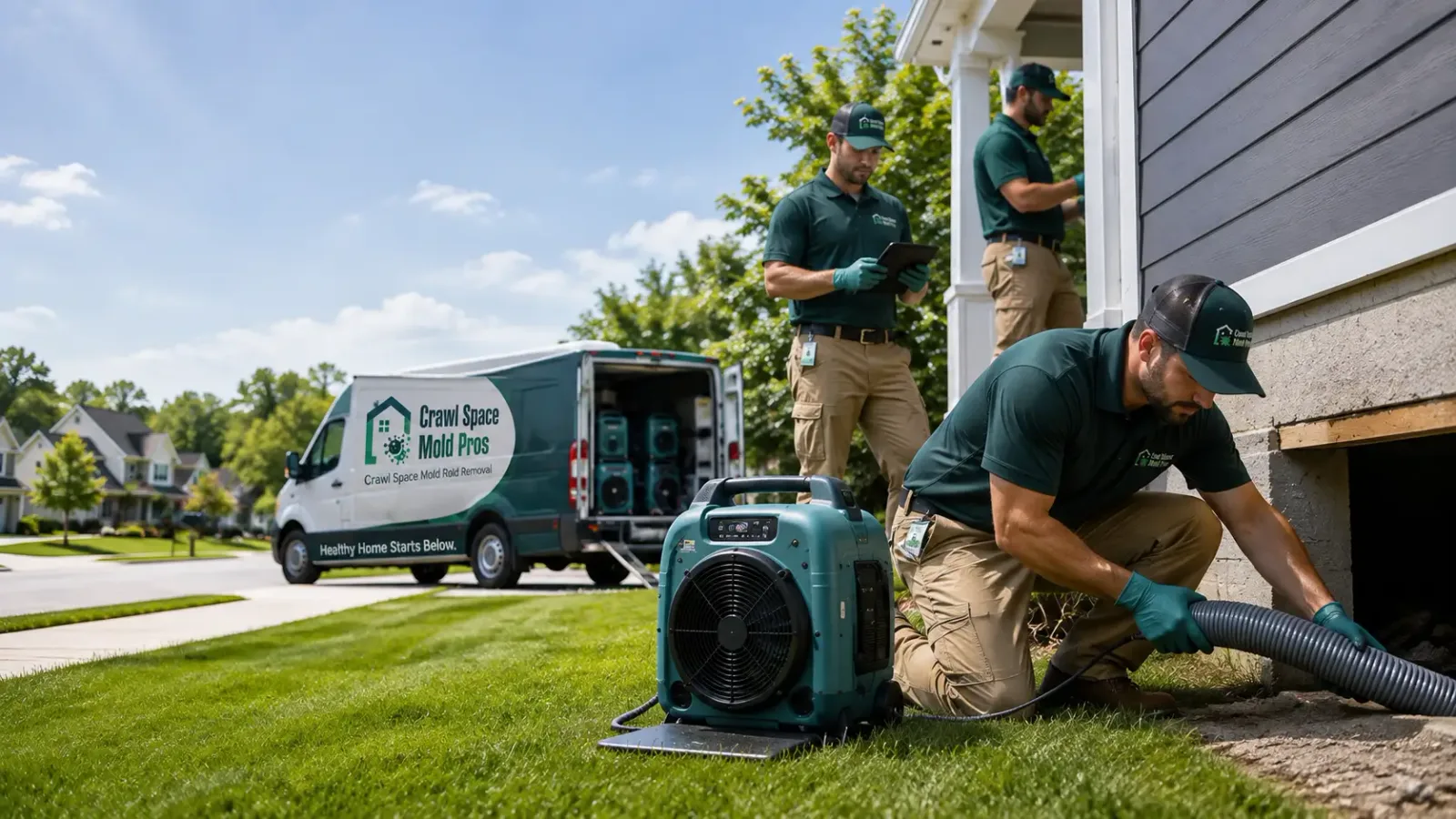 Crawl Space Mold Removal in Coyote, CA